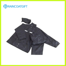 Impermeable poliéster cinta reflectante de policía impermeable Rpy-043